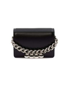 Alexander Mcqueen Women's Mini Four Ring Chain Handbag