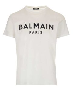 Balmain Logo Print Round-Neck T-Shirt