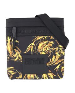 Versace Jeans Couture Fabric Courier Bag With Print Detail