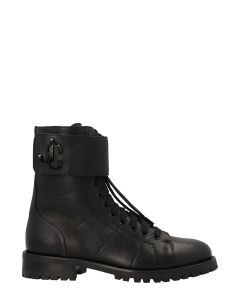 Jimmy Choo Ceirus Flat Lace-Up Boots