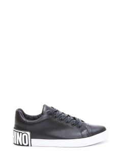 Moschino Logo Embossed Lace-Up Sneakers