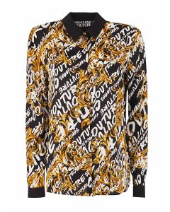 Versace Jeans Couture Graphic Printed Long-Sleeved Shirt