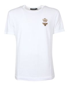 Dolce & Gabbana Logo Embroidered T-Shirt