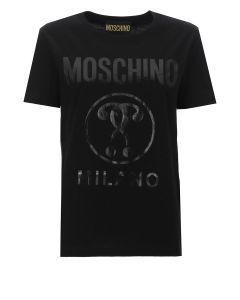 Moschino Logo-Printed Crewneck T-Shirt