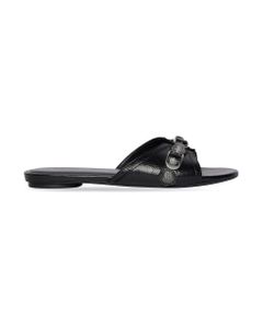 Cagole Flat Sandal In Leather