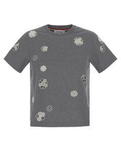 Thom Browne Floral Embroidered Crewneck T-Shirt