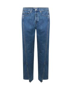 Lanvin Logo-Patch Tapered Jeans