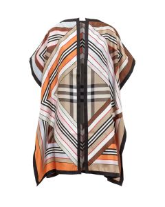 Burberry Montage Printed Twill Cape