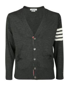 Classic And Essential: Thom Browne Cardigan With Striped Detail