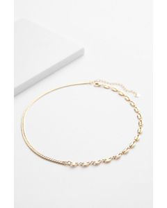 Raina Contrast Chain Necklace
