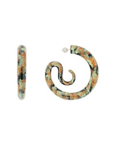 Serpent Large Spiral Earrings