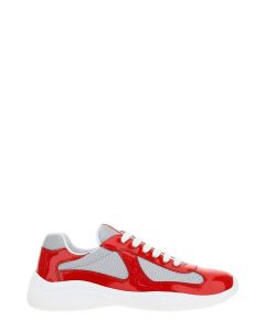 Prada Panelled Lace-Up Sneakers