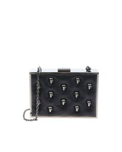 K/Ikonik 3D Pin clutch bag in black
