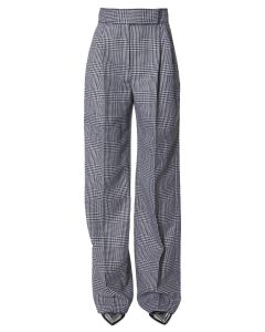 Alexander McQueen Checkered High Waist Trousers