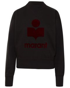 Isabel Marant Étoile Mock Neck Logo Printed Sweater