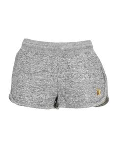 Melange Gray Diana Star Collection Shorts With Gold Star On The Front