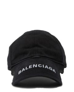 Balenciaga Log Embroidered Baseball Cap