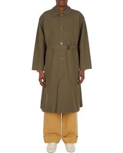 Acne Studios Tie-Waisted Buttoned Oversized Coat