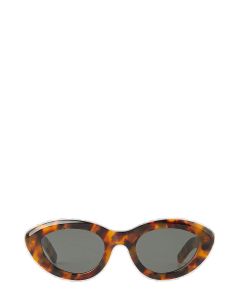 Retrosuperfuture Cocca Spotted Oval Frame Havana Sunglasses