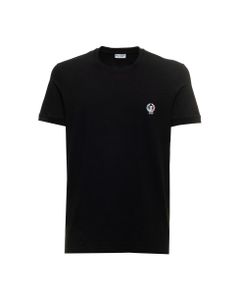 Dolce & Gabbana Men's Black Cotton Crew Neck T-shirt With Logo Detail