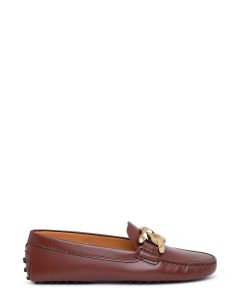 Tod's Logo Plaque Loafers