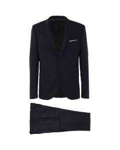 Fitted Slim Lined Suit