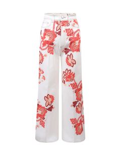 Etro Paisley Print High-Waisted Jeans