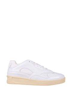 Jil Sander Round Toe Lace-Up Sneakers
