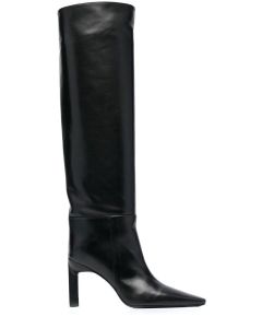 The Attico Embossed Pointed-Toe Boots