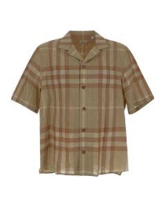 Burberry Short-Sleeved Check Print Shirt