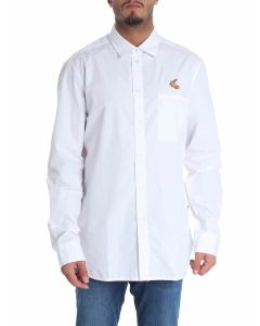 White shirt with patch pocket