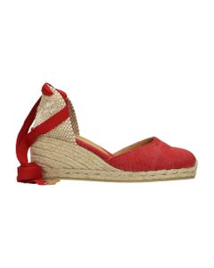Carina-6-002 Wedges In Red Canvas