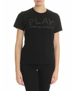 Black T-shirt with Comme des garcons print
