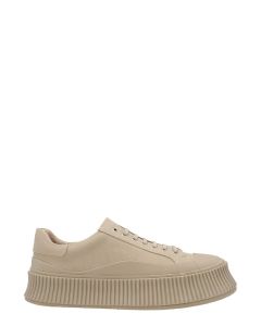 Jil Sander Round-Toe Lace-Up Sneakers