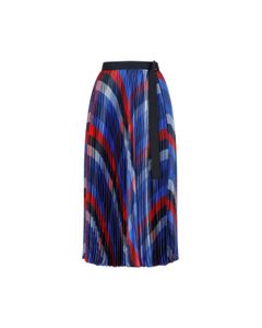 Sacai Pleated Belted Skirt