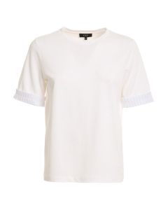 Pleated inserts T-shirt