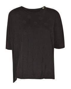 Polka dot patterned T-shirt