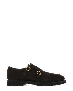 Tom Ford Buckle Detailed Round Toe Loafers