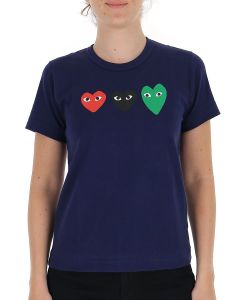 Comme des Garçons Play Hearts Printed T-Shirt