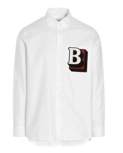 Burberry Letter-Patch Buttoned Shirt