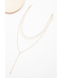 Sammi Paperclip Y Necklace