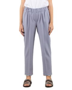 Brunello Cucinelli Elasticated Waistband Cropped Trousers