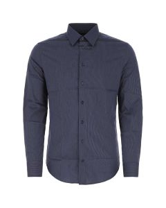 Emporio Armani Curved Hem Button-Up Shirt