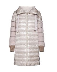 Herno High-Neck Quilted Drawstring Coat