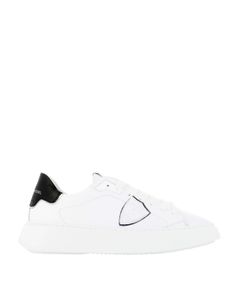 Temple leather sneakers