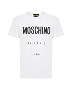 Moschino Logo-Print Crewneck T-Shirt