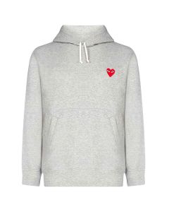 Comme des Garçons Play Logo Heart Embroidered Hoodie
