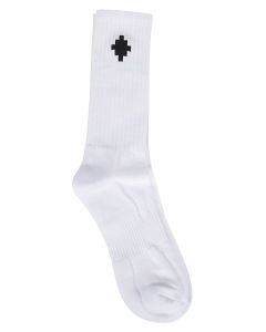 Marcelo Burlon County Of Milan Cross Logo Intarsia Socks