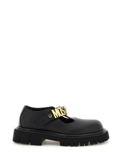 Moschino Logo Lettering Round Toe Shoes