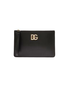 Black Leather Handbag With Dg Buckle Dolce & Gabbana Woman